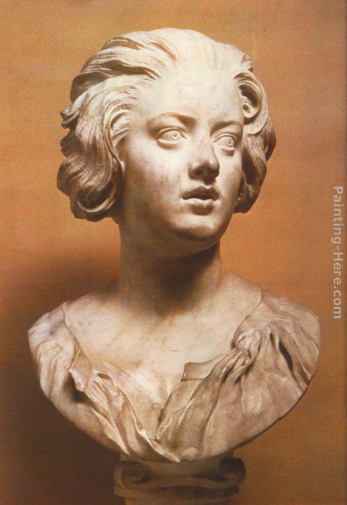 Bust of Constanza Bonarelli painting - Gian Lorenzo Bernini Bust of Constanza Bonarelli art painting